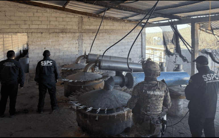 Se aseguraron dos laboratorios dedicados a la producción de metanfetaminas. X / @OHarfuch