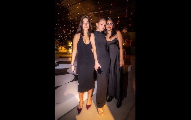 Karla Segura, Daniela Garciarce y Macarena Granada. GENTE BIEN JALISCO / J. Soltero