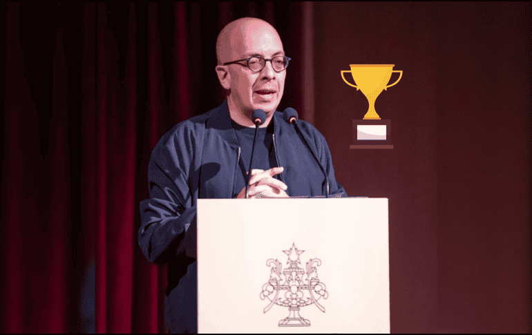 Reconocen al escritor mexicano, Jorge Volpi, con el Premio Viajero en el Tiempo en el festival Gravita en España. IG/@crea.literatura
