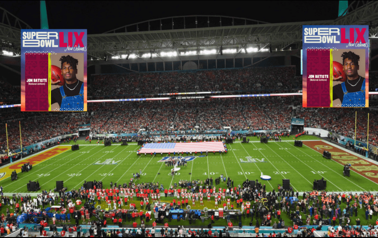 El himno nacional de Estados Unidos este año estará a cargo de Jon Batiste. AFP/ARCHIVO/X @JonBatiste