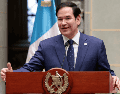 Marco Rubio dice que el ofrecimiento de Trump no es "hostil" sino una propuesta "generosa" para que la población local pueda eventualmente regresar a Gaza. EFE / D. Toro