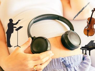 Los investigadores sugieren que la música clásica podría ayudar a promover el desarrollo fetal, resume la revista. ESPECIAL / CANVA
