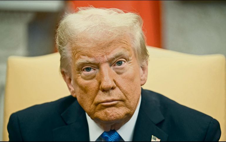 Donald Trump. El presidente de Estados Unidos busca terminar con montajes de ideología LGBT. AFP/J. Watson