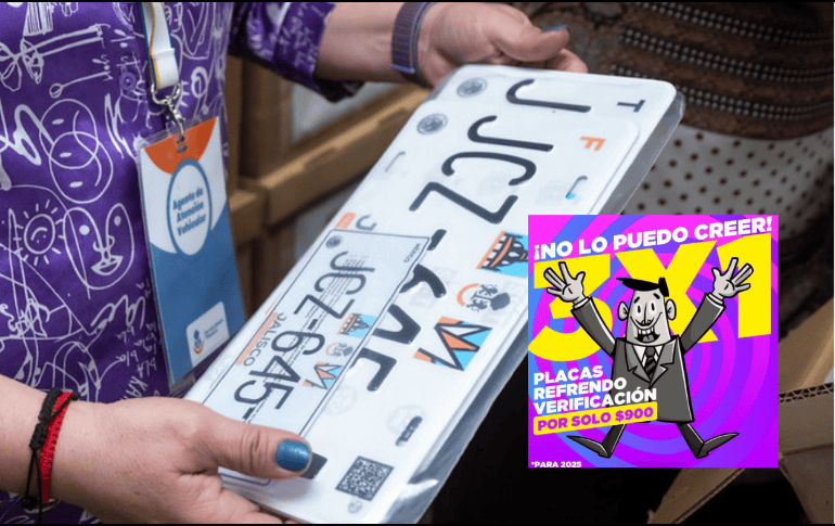 El procedimiento de sustitución de placas en el estado se hará de forma escalada a través de un calendario. ESPECIAL/Gobierno de Jalisco