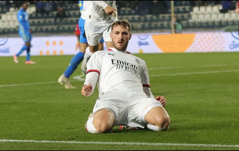 Santi acumula un gol y una asistencia en dos partidos con su nuevo club. X/@acmilan