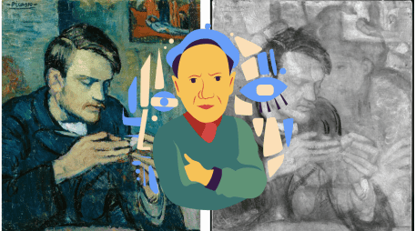 Un retrato inédito de Pablo Picasso de una mujer misteriosa fue descubierto por conservadores del Instituto de Arte Courtauld de Londres gracias a una tecnología de rayos X e infrarrojos. EFE/ Colección 