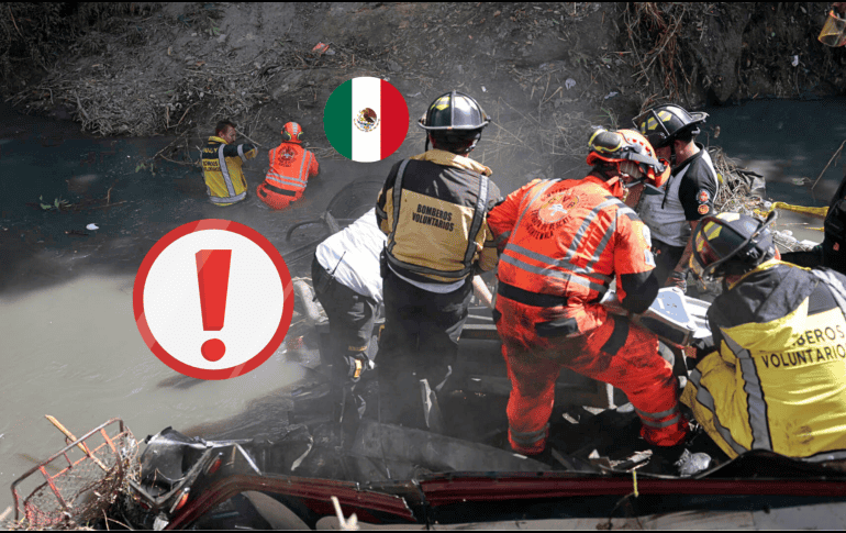 Confirman la nacionalidad de algunos de los muertos durante el accidente bajo el puente de Belice, uno de ellos mexicano. EFE/D. Toro