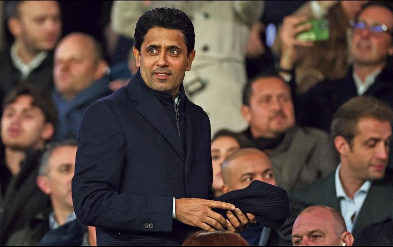 Nasser Al Khelaifi ha negado haber cometido un crimen. AFP/F. Fife