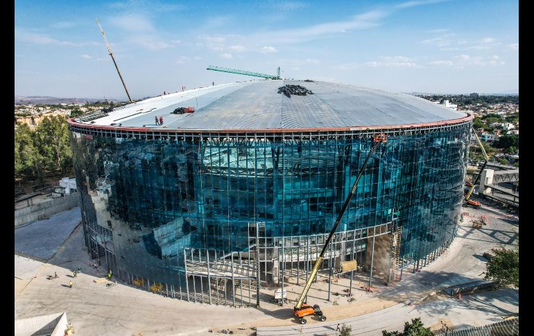Actualmente, la construcción de la Arena Guadalajara se encuentra en un 85% de avance. EL INFORMADOR / A. Navarro