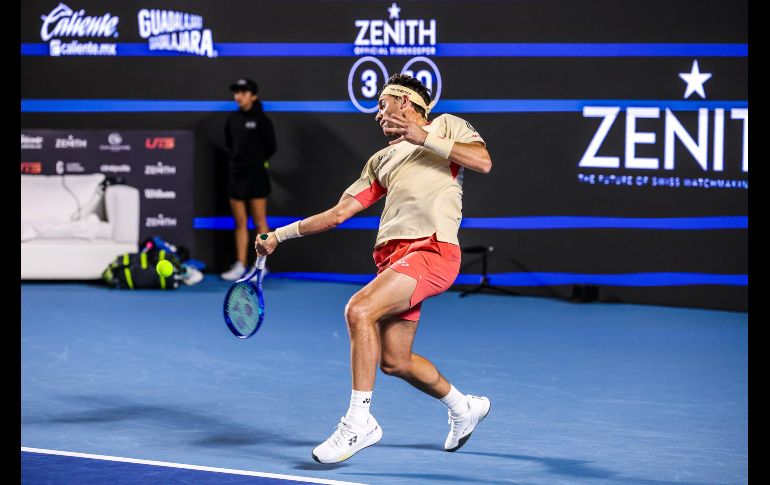 Casper Ruud “The Iceman” disputó el último juego que logró ganar  3-0. EL INFORMADOR / A. Navarro