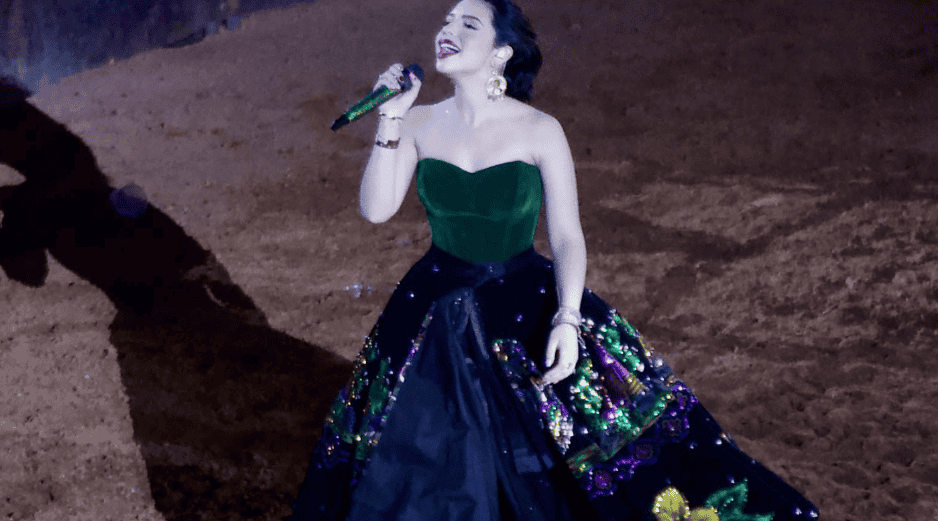 Ángela Aguilar durante una presentación en vivo. ARCHIVO / Agencia EL UNIVERSAL