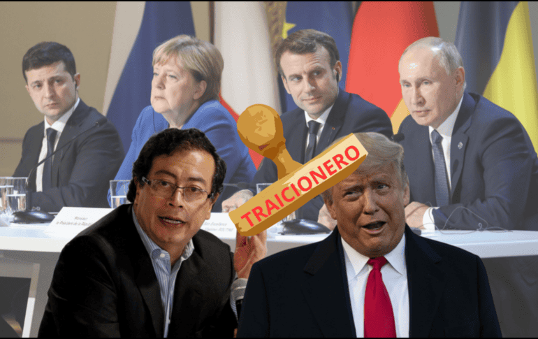 El presidente de Colombia dice que EE.UU. traicionó a Zelenski y a Europa. EFE/L. Marinefe/L. Muñoz/AP Photo/A. Brandon/CANVA.