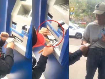 Las autoridades recomiendan revisar minuciosamente el cajero antes de usarlo, no alejarse si el dinero no es entregado y buscar ayuda. X/@SSC_CDMX