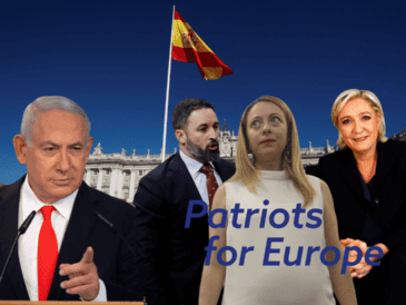 El partido de Netanyahu se incorporó como observador a Patriots en la cumbre de Madrid. AFP/Y. Dudkevitch/AP Photo/L. Rebours/EFE/M. Percossi/EFE/JC. Hidalgo/EFE/K. Huesca/CANVA.
