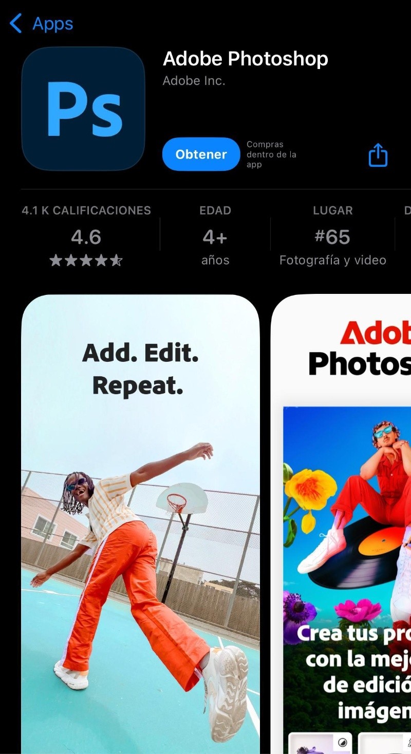 Photoshop ya se encuentra disponible en Appstore / CORTESÍA&nbsp;