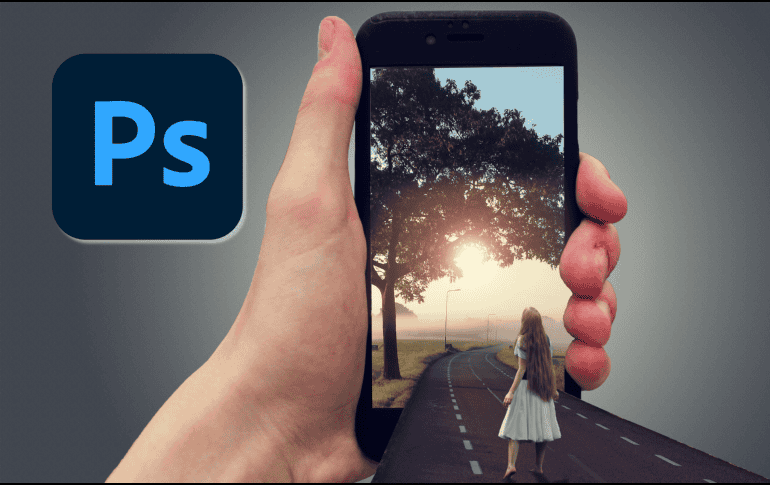 Adobe Photoshop está disponible para computadoras, tablets y teléfonos. ESPECIAL / CANVA