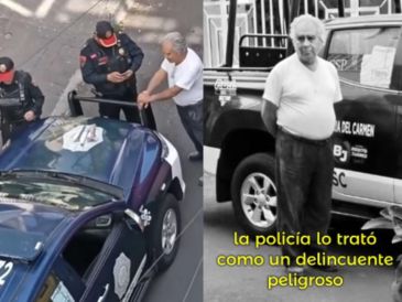 Durante su detención, solo recibió una comida a pesar de haber informado que debía tomar medicamentos para la hipertensión.  TIKTOK/@curanderito