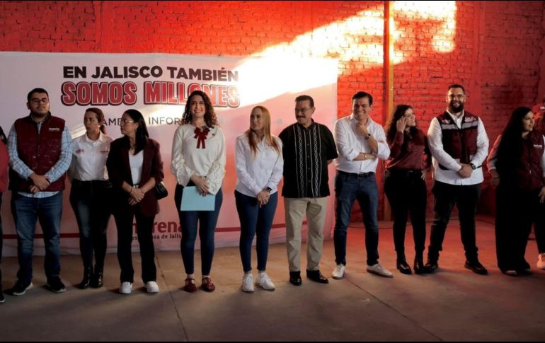 Erika Pérez explicó que las y los militantes y simpatizantes de Morena  son la fuerza que nace desde abajo para  transformar Jalisco y México. ESPECIAL