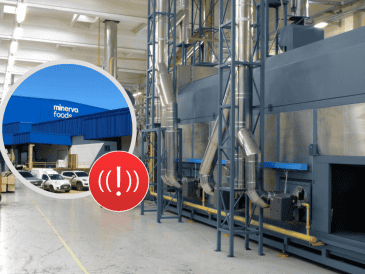 Fiscalizadores inspeccionaron el frigorífico para evaluar las condiciones de salud y seguridad ocupacional de los empleados. ESPECIAL