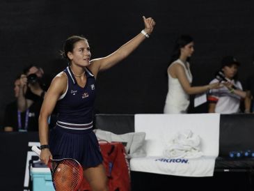 "Cada vez que vengo a México me hacen sentir muy especial. La gente aquí es muy amable y apasionante", dijo Emma Navarro. EFE/ Lorenzo Hernández