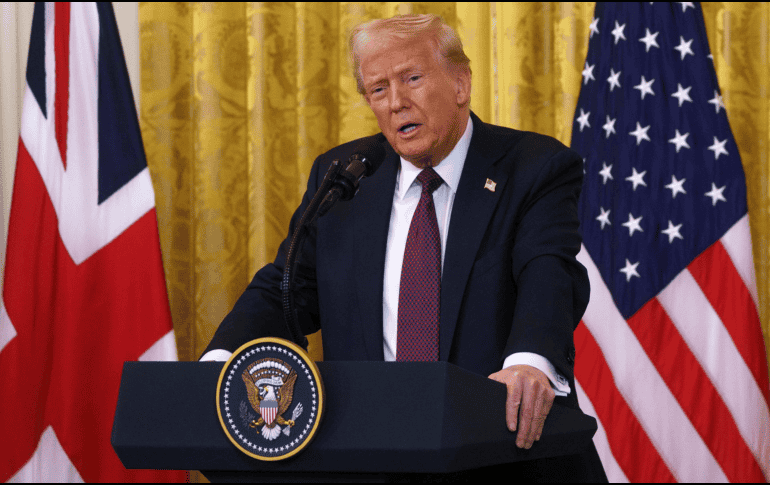 El 20 de enero de 2025, el presidente declaró una emergencia nacional debido al aumento de inmigración ilegal y tráfico de drogas en la frontera Sur. EFE/W. OLIVER