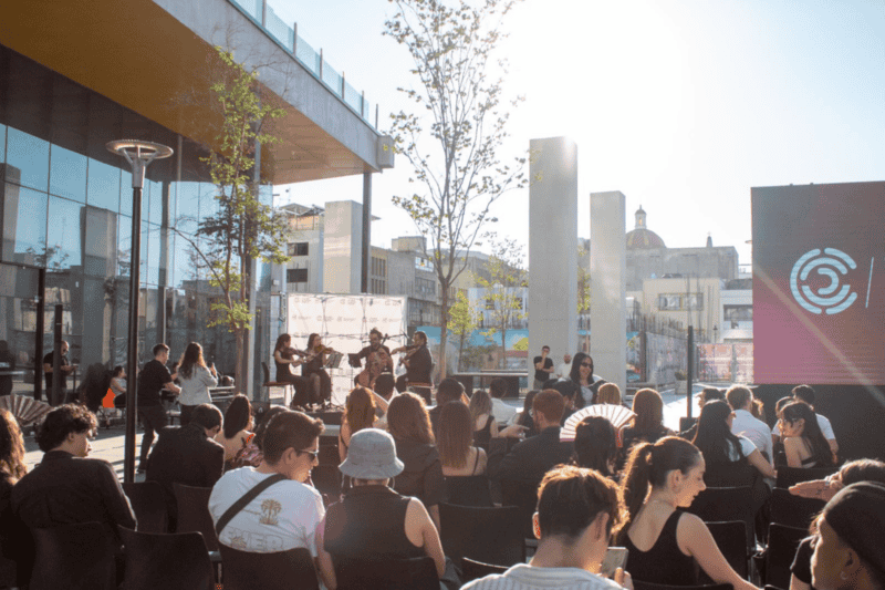 El cuarteto musical,  interpretó temas icónicos de películas ganadoras del premio de la Academia, tales como Star Wars, La La Land, El Señor de los Anillos e Interstellar. ESPECIAL/ CIUDAD CREATIVA 