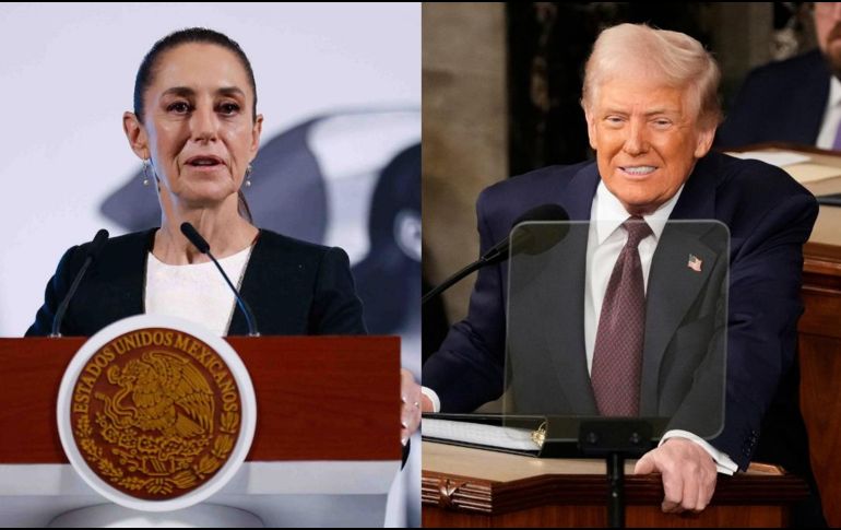 Minutos después, a través de su cuenta de X, la Presidenta Claudia Sheinbaum confirmó las afirmaciones de Trump. SUN / D. SIMÓN / AP / B. CURTIS