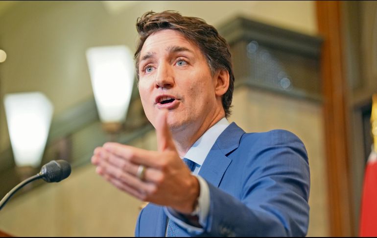 El primer ministro canadiense, Justin Trudeau, respondió sobre los aranceles impuestos por Estados Unidos. AP
