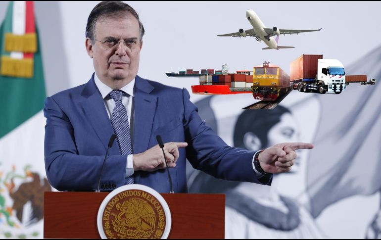 Marcelo Ebrard, secretario de Economía, habla en 