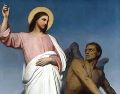 «Jesús, lleno del Espíritu Santo, regresó del Jordán y conducido por el mismo Espíritu, se internó en el desierto, donde permaneció durante cuarenta días y fue tentado por el demonio». WIKIPEDIA/«Las tentaciones de Jesús», de Ary Scheffer.