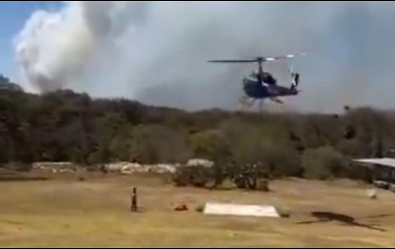 Al momento no se reportan brigadistas ni personas lesionadas por las llamas. X/ @PCJalisco.