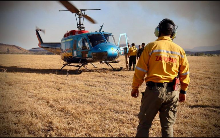 En los límites de Juanacatlán y Zapotlanejo y en el municipio El Tuito también se registran incendios activos. X / @CmteMarioEs