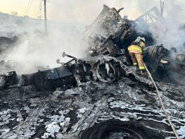 Los conductores de los vehículos pesados fallecieron. X / @PCJalisco