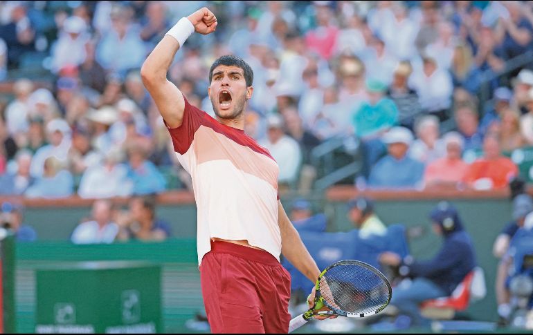 Carlos Alcaraz fue eliminado en Indian Wells en semifinales y buscará sacarse la espina. AFP/C. Brunskill