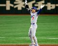 Shohei Ohtani fue parte de la ofensiva de los Dodgers en el triunfo de hoy martes. EFE / F. Robichon