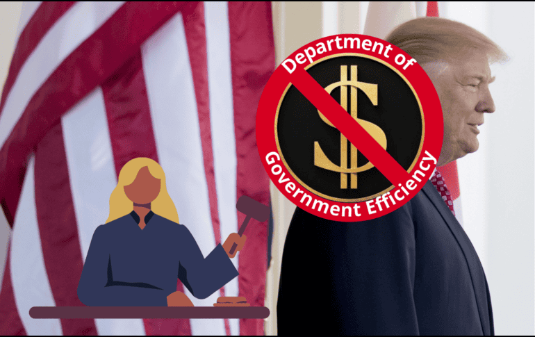 Jueza bloquea temporalmente acceso de DOGE a información personal de millones de estadounidenses. EFE/M. Reynolds/CANVA.