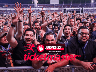 Estos son todos los conciertos que están al 2x1 en Ticketmaster el día de hoy. EL INFORMADOR / ARCHIVO