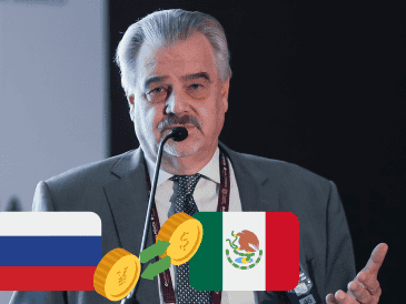 El embajador de Rusia en México, Nikolay Sofinskiy, Durante el Primer Foro Empresarial Rusia-México. EFE / I. Esquivel