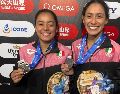 Alejandra Estudillo y Gabriela Agúndez son de plata en la Copa Mundial de Clavados. EL INFORMADOR / A. GARCÍA