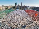 El Zócalo capitalino se llenó con miles de personas que apoyaron el llamado a la paz. ESPECIAL