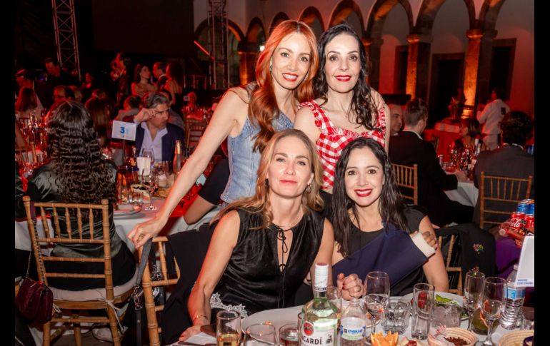Fabiola, Mariana Gallo, Rocío Velasco y Verónica Arregui. GENTE BIEN JALISCO / A. Rodríguez