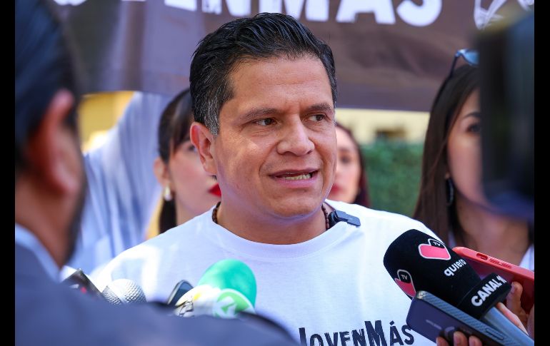 Juan Pablo Colín Aguilar, presidente del PAN Jalisco hizo hincapié en la situación de las madres buscadoras, quienes, dijo, siguen actuando solas, sin el respaldo del Estado ni de la nación. EL INFORMDADOR/ H. Figueroa.