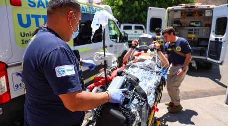 En el ejercicio, que comenzó alrededor de las 10:00 horas y concluyó pasadas las 13:00 horas, participaron 99 elementos de siete distintas dependencias, todas articuladas en un trabajo de planeación de al menos un mes. EL INFORMADOR/ H. Figueroa.