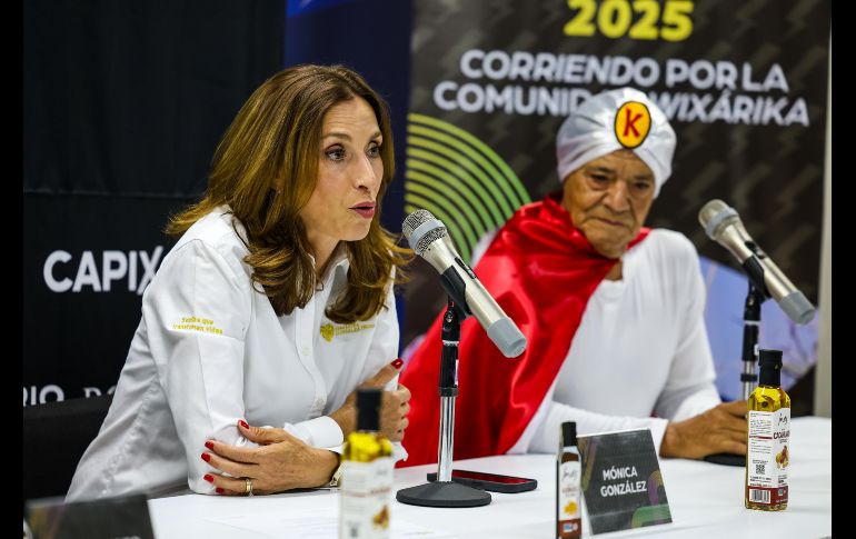 Durante evento, Mónica González, directora de la Fundación, destacó que además del evento deportivo, la causa se enfoca en mejorar las condiciones de vida de comunidades como Mesa del Tirador, mediante proyectos en salud, educación, vivienda y producción de cacahuate orgánico. EL INFORMADOR/A. Navarro