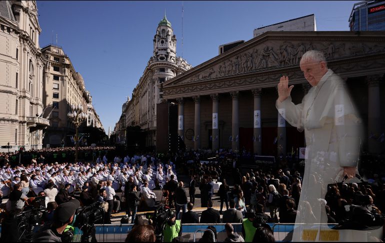 Así despide Argentina al Papa Francisco. EFE / Stringer
