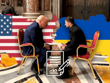 Ucrania y Estados Unidos firman un acuerdo económico histórico. AP/Oficina de prensa de la presidencia ucraniana/CANVA.