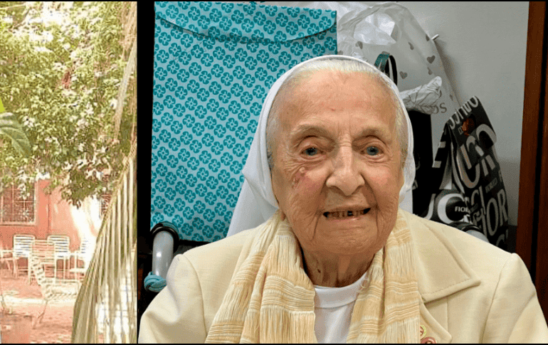 Fallece Inah Canabarro a los 116 años de edad. ESPECIAL / Compañía de Santa Teresa de Jesús