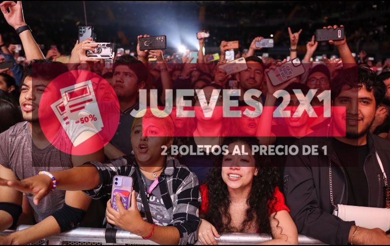 Ticketmaster tiene todos estos conciertos de la CDMX al 2x1. EL INFORMADOR / ARCHIVO