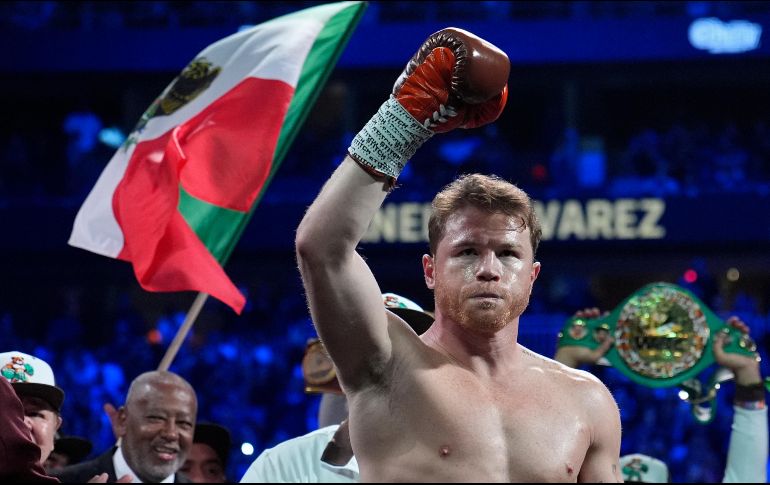 Canelo Álvarez disputará su tradicional pelea por el 5 de mayo este sábado, esta vez en Arabia Saudita. AP/J. Locher
