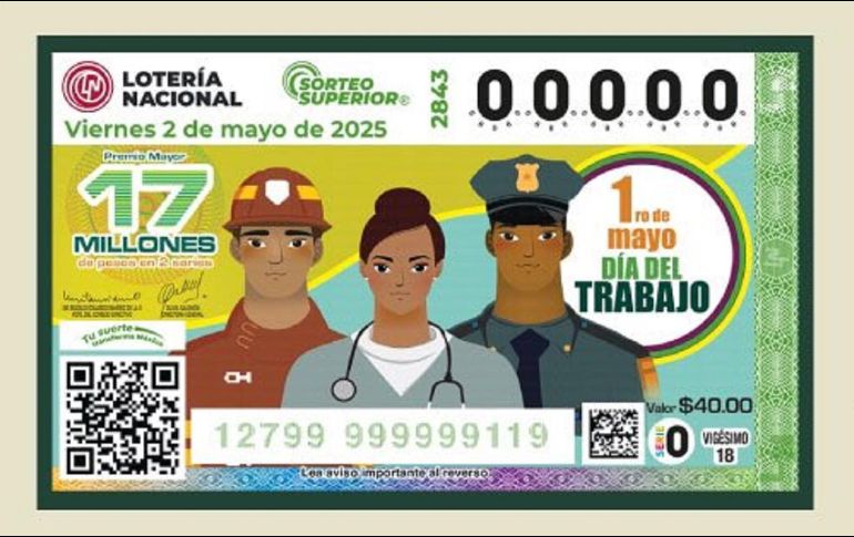 Esta semana el Sorteo Superior conmemoró el Día del Trabajo. X/lotenal